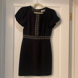 Worn ONCE - Tibi - Size 4 - Black cocktail dress with beaded detail